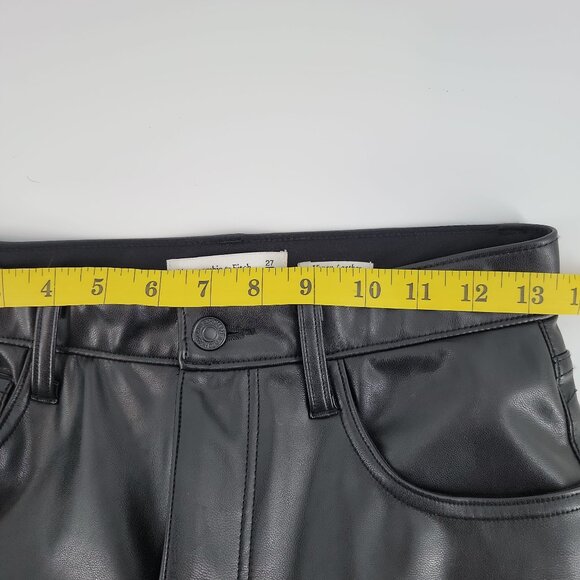 Abercrombie & Fitch Curve Love Vegan Leather Jeans (27 / 4S) - Picture 8 of 9